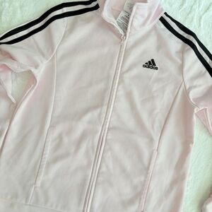 Adidas Full-zip Pink Track Jacket Size Medium 10/12